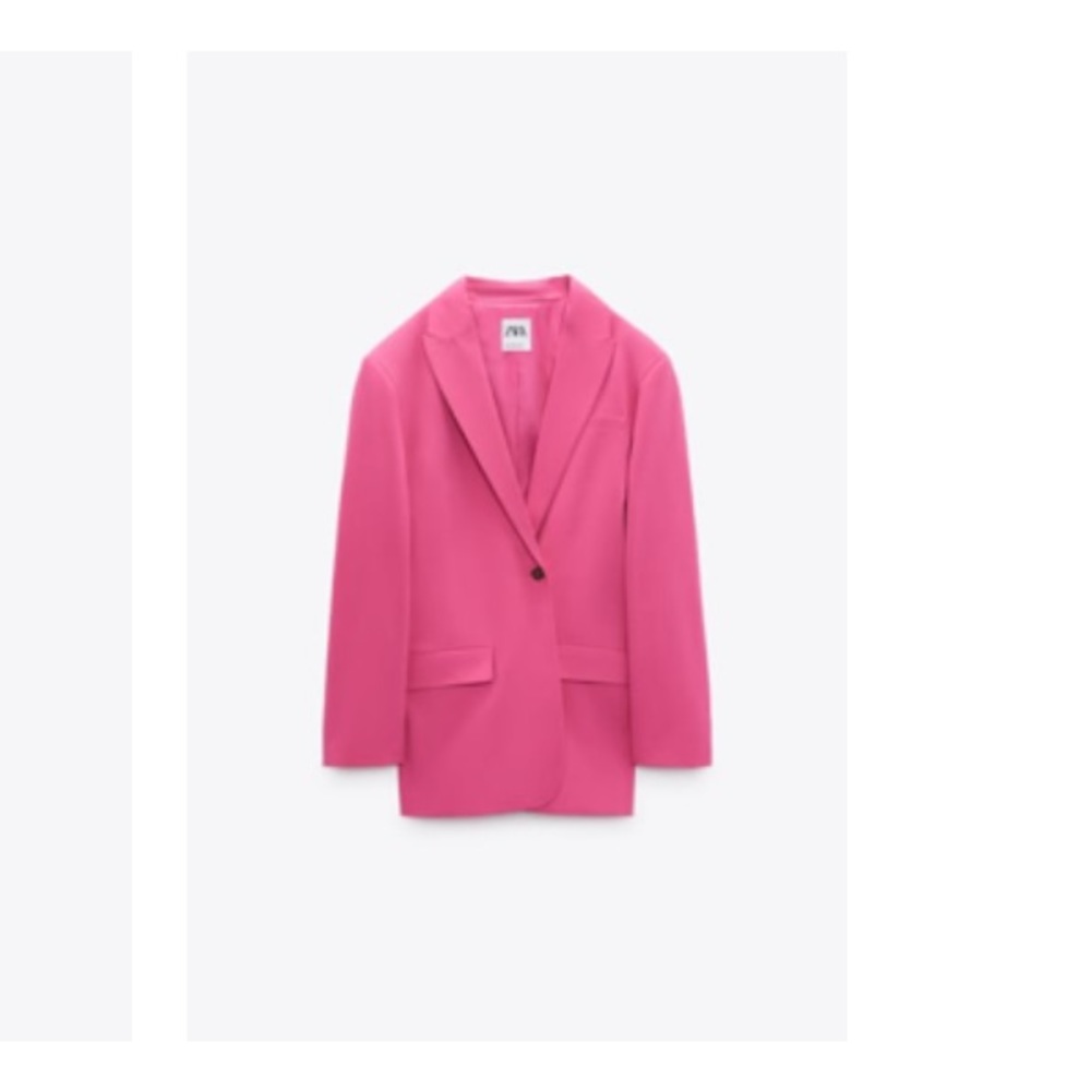 Zara Oversized Blazer Strawberry